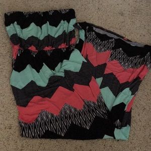 Long strapless dress